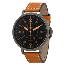 Bell and Ross WW1 Heritage Automatic Black Dial Tan Leather Men's Watch BRWW192-HERITAGE BRWW192-HER/SCA