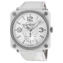 Bell and Ross Bell & Ross Aviation Diamond White Ceramic Ladies Watch BRS-98-WCS