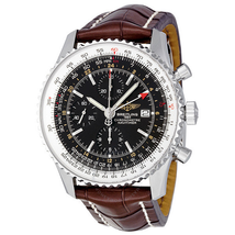 Breitling Navitimer World Automatic Chronograph Black Dial Men's Watch A2432212-B726BRCD A2432212-B726-757P-A20D.1