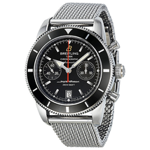 Breitling SuperOcean Heritage Chronographe 44 Automatic Black Dial Men's Watch A2337024-BB81SS A2337024-BB81-154A