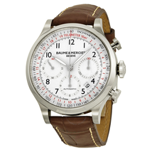 Baume et Mercier Baume and Mercier Capeland White Dial Chronograph Men's Watch 10082