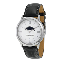 Baume et Mercier Classima White Dial Moonphase Men's Watch 10219 MOA10219