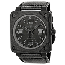 Bell and Ross Aviavtion Carbon Fiber Phantom Black Dial Automatic Men's Watch BR0192-CA-FIBER-PH