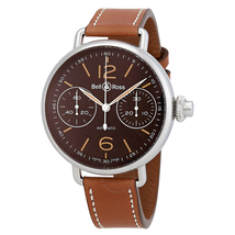 Bell and Ross Monopoussoir Heritage Brown Dial Men's Watch BRWW1-CHMONOPOHER