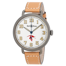 Bell and Ross Vintage Opaline Dial Automatic Men's Leather Watch BRWW192-GUYNEMER