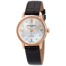Baume et Mercier Classima Executives 18kt Rose Gold Automatic Diamond Ladies Watch MOA10286