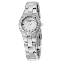 Baume et Mercier Linea Silver Dial Diamond Ladies Watch MOA10078