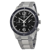 Bell and Ross Vintage Sport Black Chronograph Dial Automatic Men's Watch BRV126-BL-BE/SST