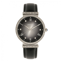 Bertha Allison Quartz Crystal Black Dial Ladies Watch BR9301