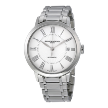Baume et Mercier Baume and Mercier Classima  Automatic White Sunray Dial Stainless Steel Ladies Watch M0A10220