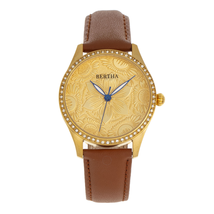 Bertha Bertha Dixie Quartz Crystal Gold Dial Ladies Watch BR9903 BR9903
