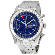 Breitling Navitimer World Blue Dial Men's Watch A2432212-C651SS A2432212-C651-453A