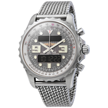 Breitling Professional Chronospace Perpetual Alarm Chronograph Grey Dial Men's Watch A7836534/F551-159A