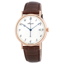 Breguet Classique Automatic White Dial Brown Leather Men's Watch 5177BR/29/9V6