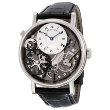 Breguet Tradition GMT Manual Silver Skeleton Dial Men's Watch 7067BB/G1/9W6