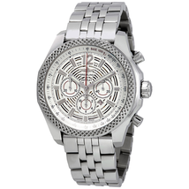 Breitling Bentley Barnato Chronograph Silver Dial Stainless Steel Men's Watch A4139021-G795-973A
