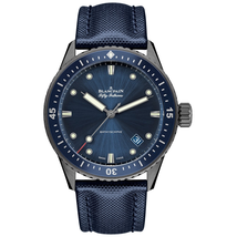 Blancpain Fifty Fathoms Bathyscrape Automatic Blue Dial Men's Watch 5000-0240-052A
