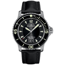 Blancpain Fifty Fathoms Grande Date Automatic Black Dial Men's Watch 5050-12B30-B52A