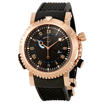 Breguet Marine Royal Black Dial Rubber Men's Watch 5847BRZ25ZV 5847br/z2/5zv