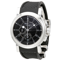Breguet Marine 5823 Black Dial Chronograph Platinum Automatic Men's Watch 5823PTH25ZU 5823PT/H2/5ZU