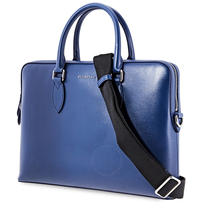 Burberry Men's Briefcase London Leather Dark Blue Slim Briefcase 4063115