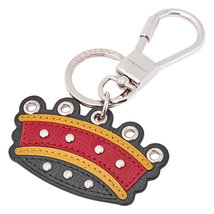 Burberry Crown Key Ring in Leather 4043685