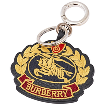 Burberry Embroidered Archive Logo Leather Key Charm 4078411