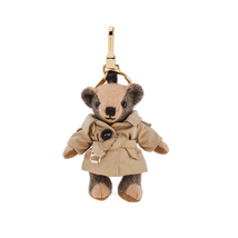 Burberry Thomas Bear Check Cashmere Charm with Trench Coat 4027547