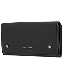Burberry Two-tone Leather Continental Wallet- Black 4075093