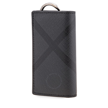 Burberry Men's Keycase London Check Charcoal Ldn Ck Coll Irby 4064786