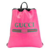 Gucci Gucci Men's Fuchsia/Pink Gu Print Drawstring Backpack 516639 0GCBT 8841