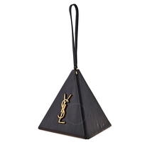 Saint Laurent Ladies Leather Pyramid Black Sl Pyramid Bag Leather 533469COP0W1000