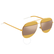 Dior Gold Orange Aviator Unisex Sunglasses DIORSPLIT1 1VT/SQ 59 DIORSPLIT1 1VT/SQ 59
