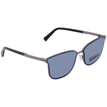 Ermenegildo Zegna Blue Mirror Square Men's Sunglasses EZ008609X64