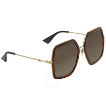 Gucci Brown Gradient Square Sunglasses GG0106S 002 56 GG0106S 002 56