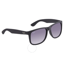 Ray Ban Justin Classic (F) Grey Gradient Rectangular Men's Sunglasses RB4165F 622/8G 58 RB4165F 622/8G 58