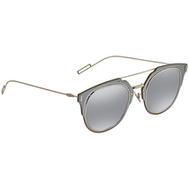 Dior Composit Silver Mirror Geometric Men's Sunglasses DIORCOMPOSIT1.F 010/0T 65