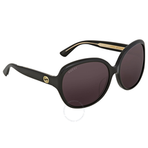 Gucci Black Round Sunglasses GG0080SK GG0080SK 001 61