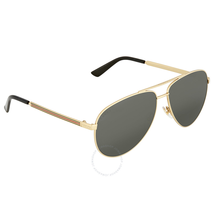 Gucci Gold Aviator Sunglasses GG0137S 002 61