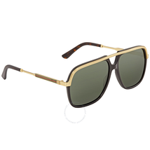 Gucci Green Square Sunglasses GG0200S 001 57 GG0200S 001 57