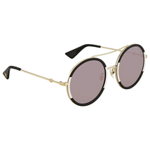 Gucci Pink Round Ladies Sunglasses GG0061S 006 56