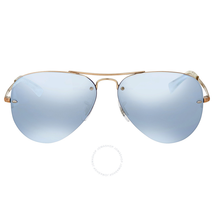 Ray Ban Blue/Silver Mirror Aviator Sunglasses RB3449 90351U 59
