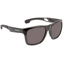 Carrera Carrera Grey Polarized Rectangular Men's Sunglasses CARERRA 4007S 0807 56 CARERRA 4007S 0807 56