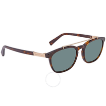 Ermenegildo Zegna Green Polarized Square Men's Sunglasses EZ004452R53