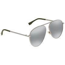 Fendi Fendi Around Grey Aviator Men's Sunglasses FFM0028S6LBT461 FFM0028S6LBT461