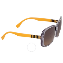 Fendi Pequin Oversize Grey Ochre Asia Fit Sunglasses FF 0071/F/S MQE\R4
