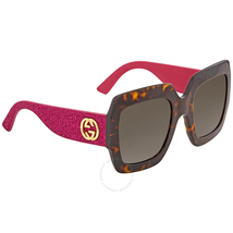 Gucci Gradient Brown Sunglasses GG0102S 003 54 GG0102S 003 54