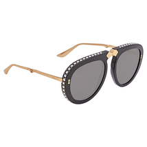 Gucci Gucci Grey Pilot Foldable Ladies Sunglasses GG0307S 001 56 GG0307S 001 56