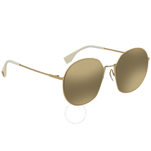Fendi Gray Ivory Mirror Round Sunglasses FF 0313/F/S J5G/UE 59 FF 0313/F/S J5G/UE 59