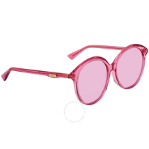 Gucci Pink Round Alternate Fit Sunglasses GG0257SA 005 59 GG0257SA 005 59